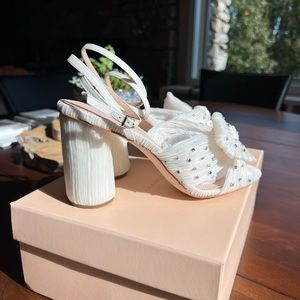 Camellia Pearl Rhinestone Bow Heel